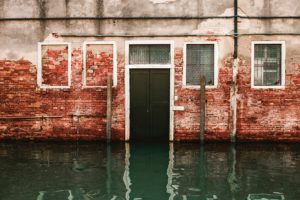 flooded house